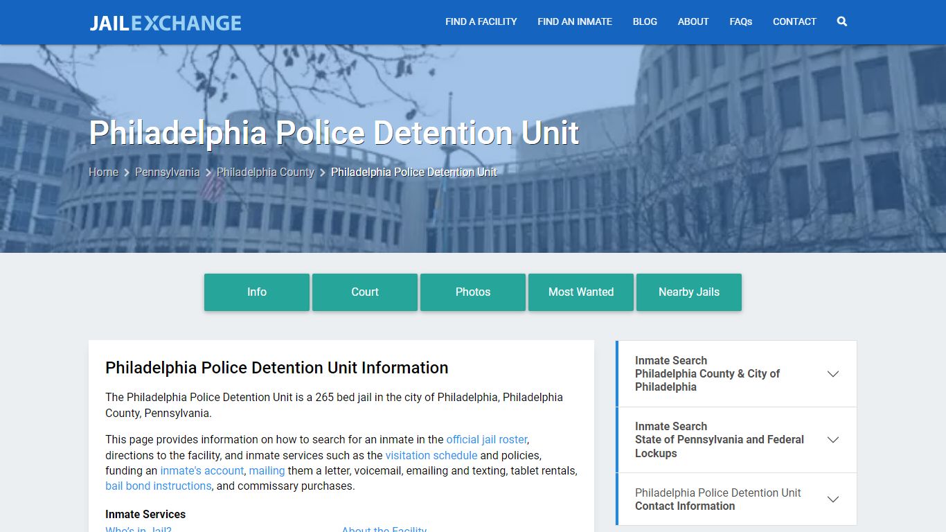 Philadelphia Police Detention Unit - Jail Exchange